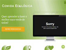 Tablet Screenshot of comidaecologica.com.br